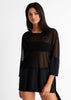 Shan Mia Mesh Tunic - Caviar