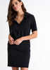 Shan Lycra Polo Dress - Caviar
