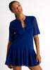 Shan Mia Mesh Short Dress - Indigo