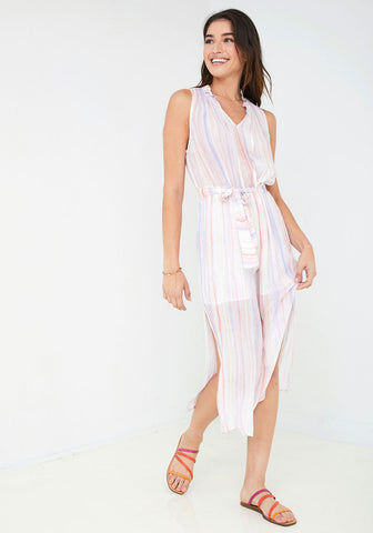 Bella Dahl Sleeveless Ruffle Midi Dress