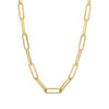 Olaeda Heavy Paperclip Chain Necklace - 18