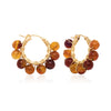 Olaeda Gemstone Wrapped Hoop Earrings
