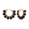 Olaeda Gemstone Wrapped Hoop Earrings