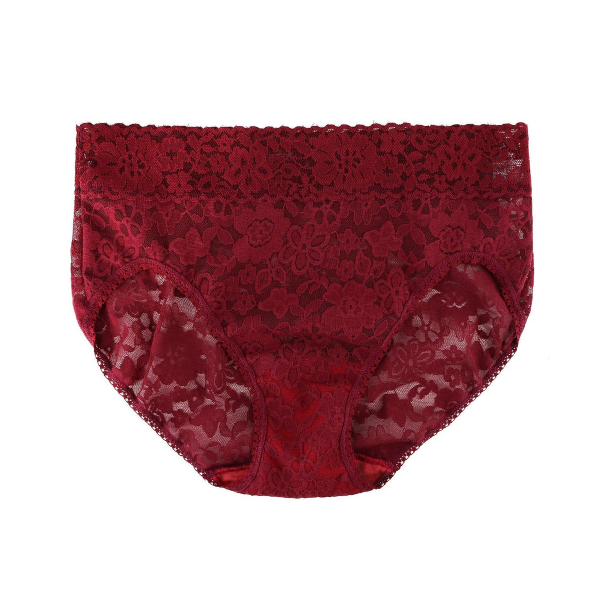 Hanky Panky Daily Lace French Cut Full Panty Flat Lay in Red