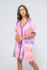 Pitusa Tie Dye Mini Abaya Dress