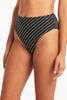 Sea Level Shoreline Retro Hi Waist Bikini Bottom