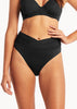 Sea Level Eco Essentials Wrap High Waist Bikini Bottom