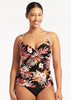 Sea Level Escape Twist Front DD/E Tankini Top