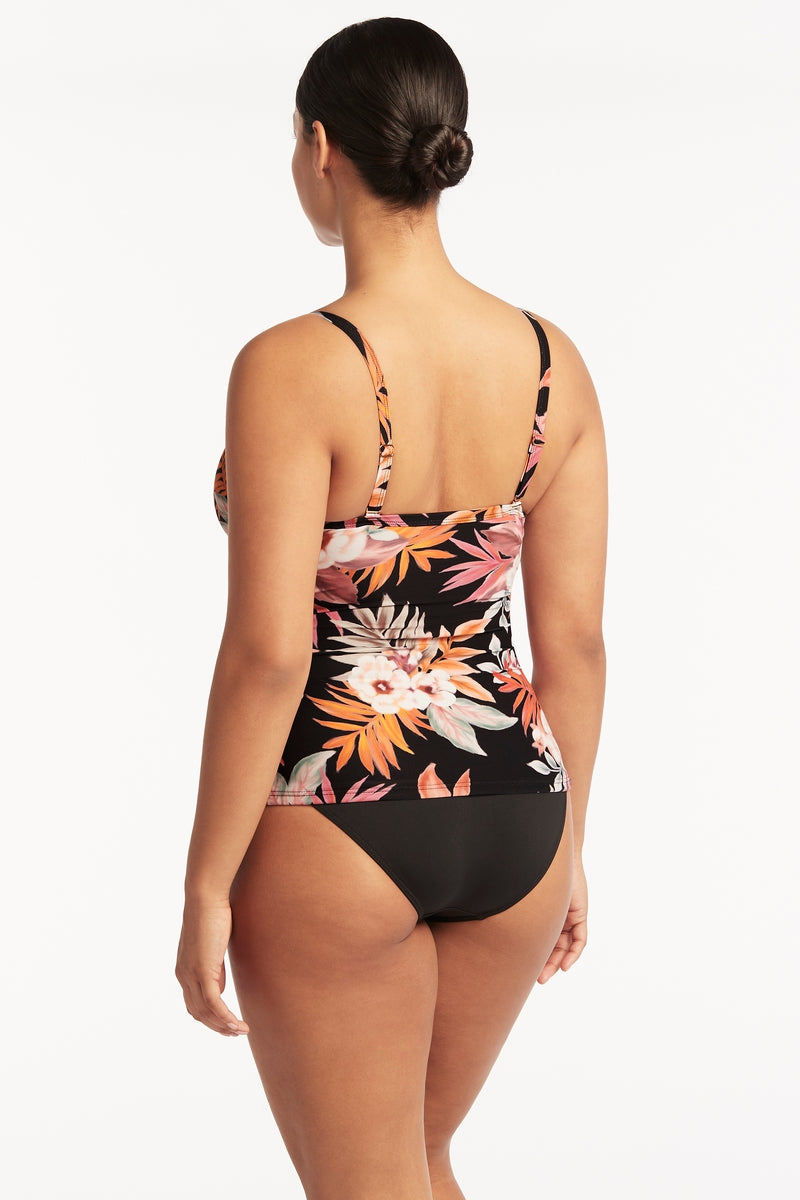 Seafolly Summer Crush Twist Front Bandeau Tankini Top – Melmira Bra &  Swimsuits