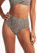 Sea Level Wild Cat Gathered Side Bikini Bottom