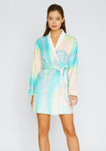 Wrap Up Diva Scoop Pistachio Short Robe