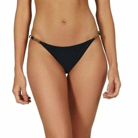 Vix Solid Ella Full Bikini Bottom - Black