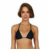 Vix Solid Ella Tri Bikini Top - Black