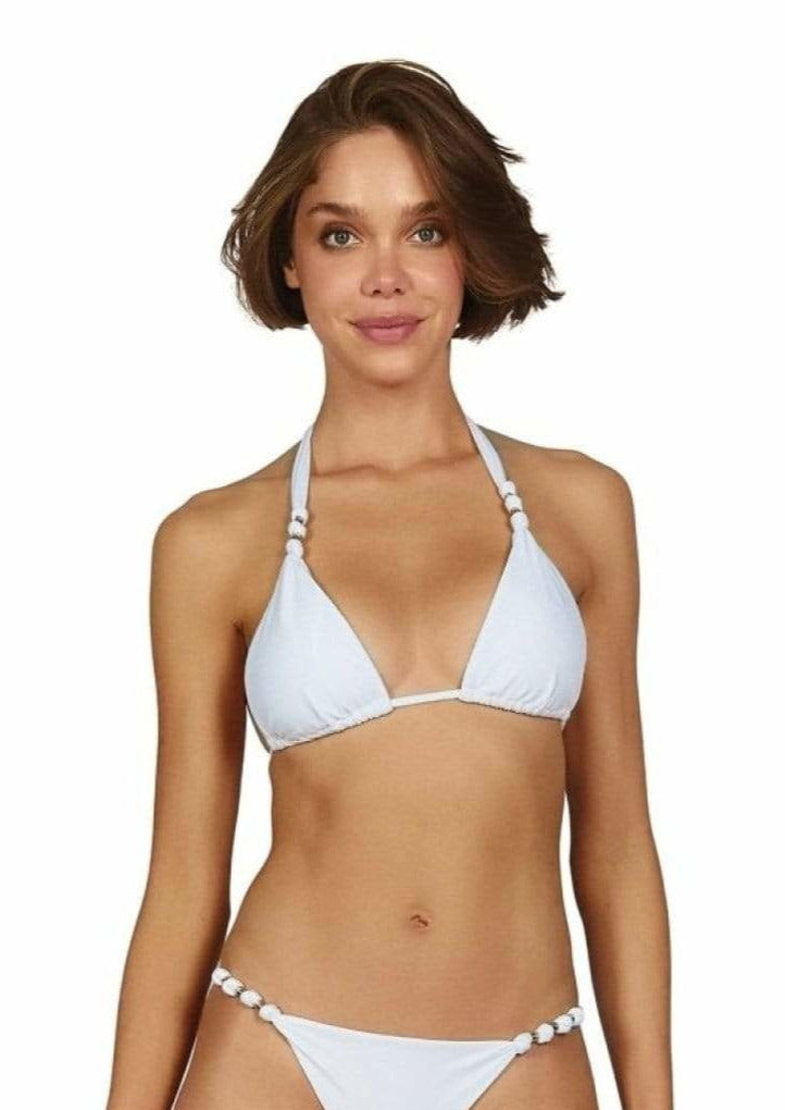 Vix Solid Paula Bikini Top - White